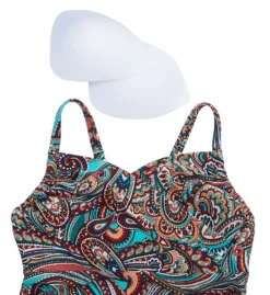 Sunsets Andalusia Serena V-Neck Tankini Swim Top 709AN -Allure Wear Shop sunsets suns01 709an cs5