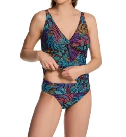 Sunsets Panama Palms Forever Plunge Tankini Swim Top 77PPM -Allure Wear Shop sunsets suns01 77ppm cs1