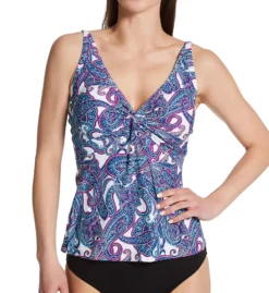 Sunsets Regatta Paisley Forever Tankini Swim Top 77RP