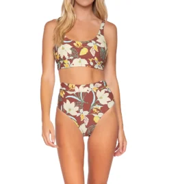 Swim Systems Desert Blooms Cora Tie Back Swim Bottom B375DB -Allure Wear Shop swim systems swim01 b375db cs2