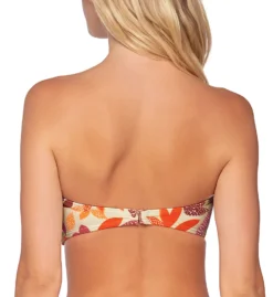 Swim Systems Pressed Petals Bridget Bandeau Swim Top T525PP -Allure Wear Shop swim systems swim01 t525pp bs