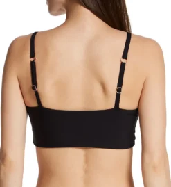 Swim Systems Black Sivan Crop Swim Top T530B -Allure Wear Shop swim systems swim01 t530b bs