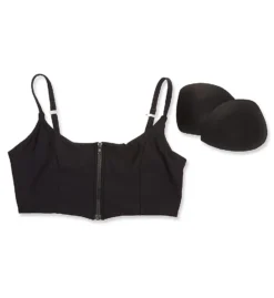 Swim Systems Black Sivan Crop Swim Top T530B -Allure Wear Shop swim systems swim01 t530b cs6