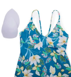 Swim Systems Beach Botanicals Nora Tankini Swim Top T570BB -Allure Wear Shop swim systems swim01 t570bb cs6