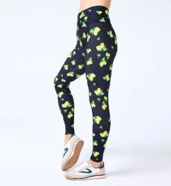 Terez Duo Knit High Waist Full Length Printed Legging 2662 -Allure Wear Shop terez trz001 2662 fs