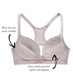 The Little Bra Company Cyndy Wirefree Contour Racerback Sports Bra Z004 -Allure Wear Shop the little bra company lilb01 z004 cs3