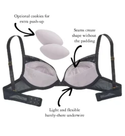 The Little Bra Company Monroe Underwire Lace Push Up Bra Z009 -Allure Wear Shop the little bra company lilb01 z009 cs4