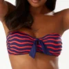 Tommy Bahama Sea Well Tie Front Bandeau Swim Top TSW10603T -Allure Wear Shop tommy bahama tb01 tsw10603t gs