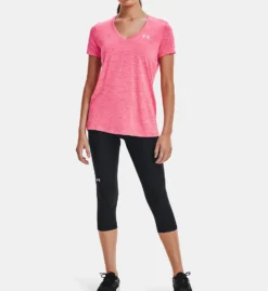 Under Armour UA Tech Twist V-Neck Short Sleeve T-Shirt 1258568 -Allure Wear Shop under armour ua01 1258568 cs1