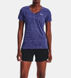 Under Armour UA Tech Twist V-Neck Short Sleeve T-Shirt 1258568 -Allure Wear Shop under armour ua01 1258568 cs2