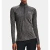 Under Armour UA Tech Solid 1/2 Zip Long Sleeve Top 1320126 -Allure Wear Shop under armour ua01 1320126 gs