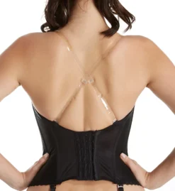 Va Bien Lace Plunge Low Back Bustier With Garters 6363 -Allure Wear Shop va bien vab001 6363 cs1