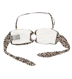 Vince Camuto Tanzania Cheetah Logo Ring Bandeau Bikini Swim Top V04678 -Allure Wear Shop vince camuto vc01 v04678 cs5