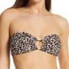 Vince Camuto Tanzania Cheetah Logo Ring Bandeau Bikini Swim Top V04678 -Allure Wear Shop vince camuto vc01 v04678 gs