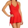 Vince Camuto Sanremo Shades Halter V-neck One Piece Swimsuit V44699