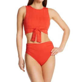 Vince Camuto Ripple Effect Ribbed Tie Crop Bikini Swim Top V69691 -Allure Wear Shop vince camuto vc01 v69691 cs1