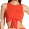 Vince Camuto Ripple Effect Ribbed Tie Crop Bikini Swim Top V69691 -Allure Wear Shop vince camuto vc01 v69691 gs