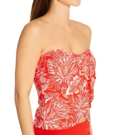 Vince Camuto Riviera Dei Fiori Draped Bandini Swim Top V81516